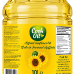 Cook Oil – Huile de tournesol raffinée – Bouteille PET 10L