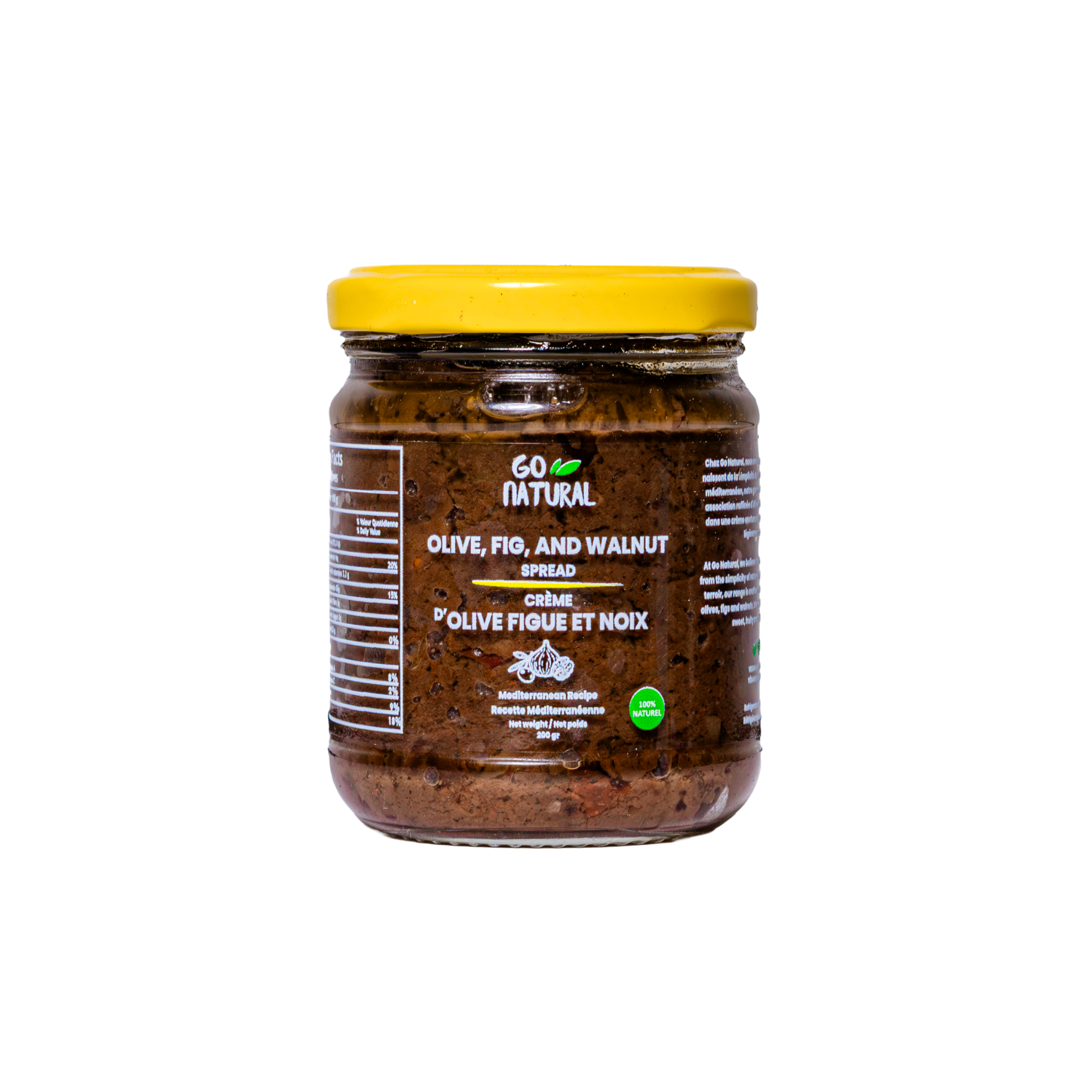 Crème d’olive figues et noix Crème d’olive figues et noix – Pot 200 g – Image 1